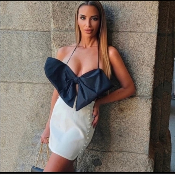 Zara Bandeau Bow Top Limited Edition Bloggers Favorite - Picture 8 of 13